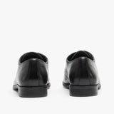 Hush Puppies OLLIE Mens Leather Toe Cap Shoes Black