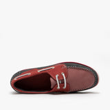 Hush Puppies HATTIE Womens Nubuck Deck Shoes Pink/Red/Navy