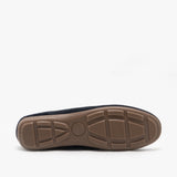 Hush Puppies MARGOT Womens Suede Loafers Navy