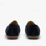 Hush Puppies MARGOT Womens Suede Loafers Navy