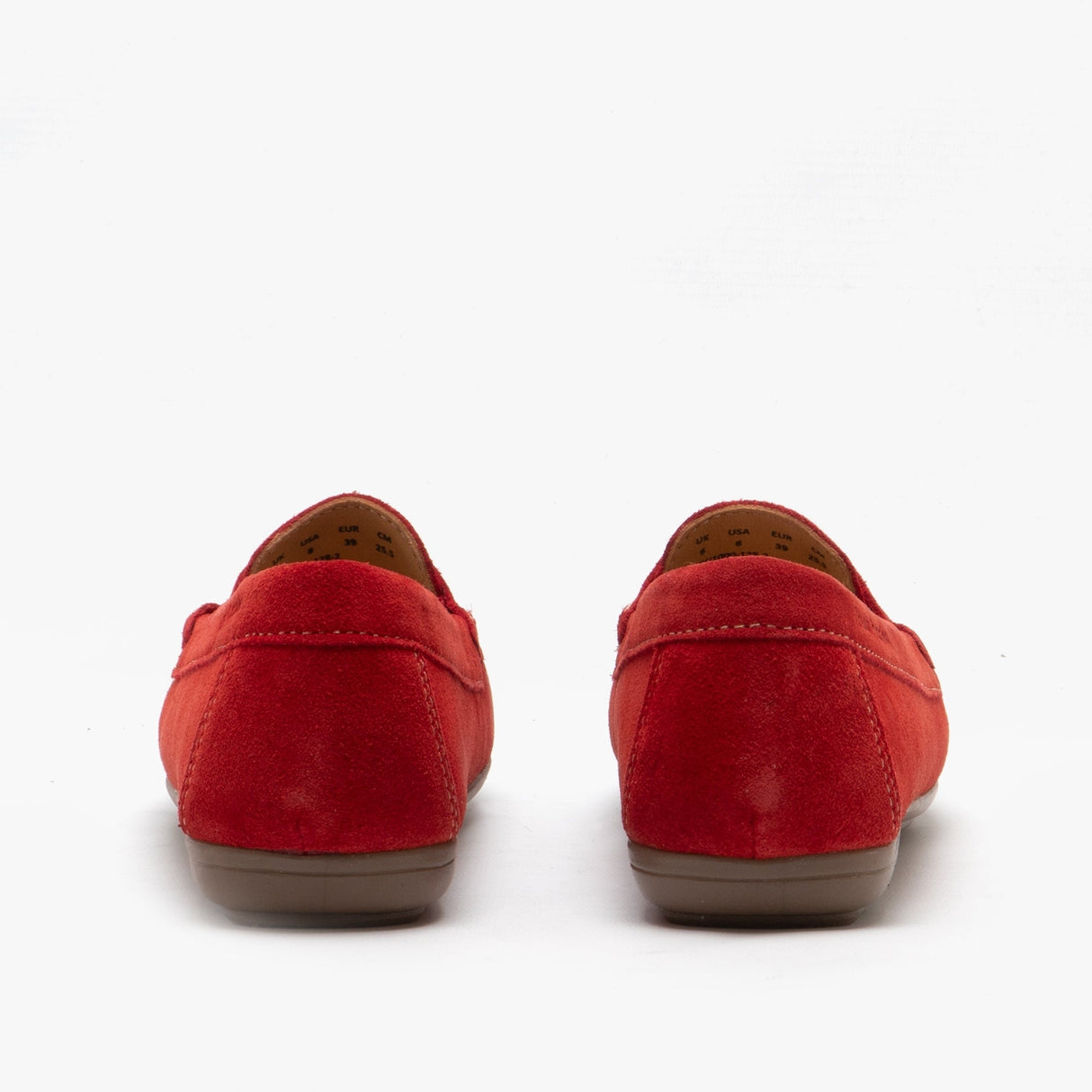 Hush Puppies MARGOT Womens Suede Loafers Red