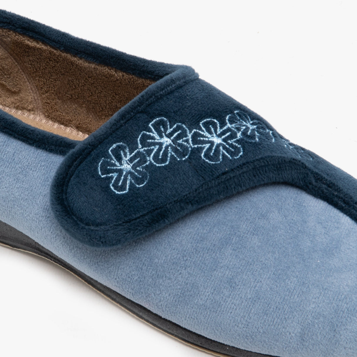 Sleepers GEMMA Womens Full Slippers Navy/Blue