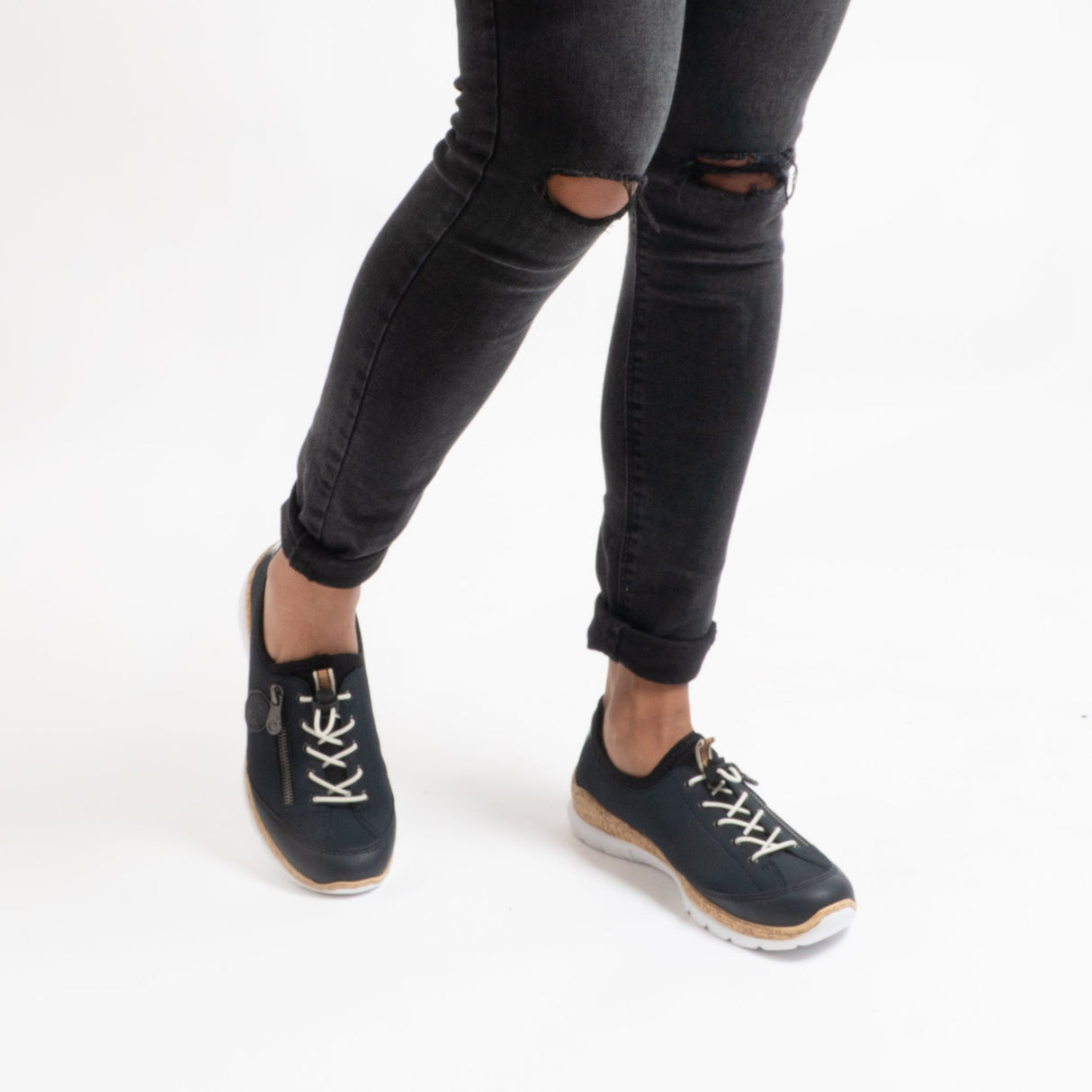 Rieker N4263-14 Womens Trainers Pacific/Marine