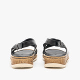 Hush Puppies ELENA Womens Leather Sandals Black