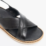 Hush Puppies ELENA Womens Leather Sandals Black