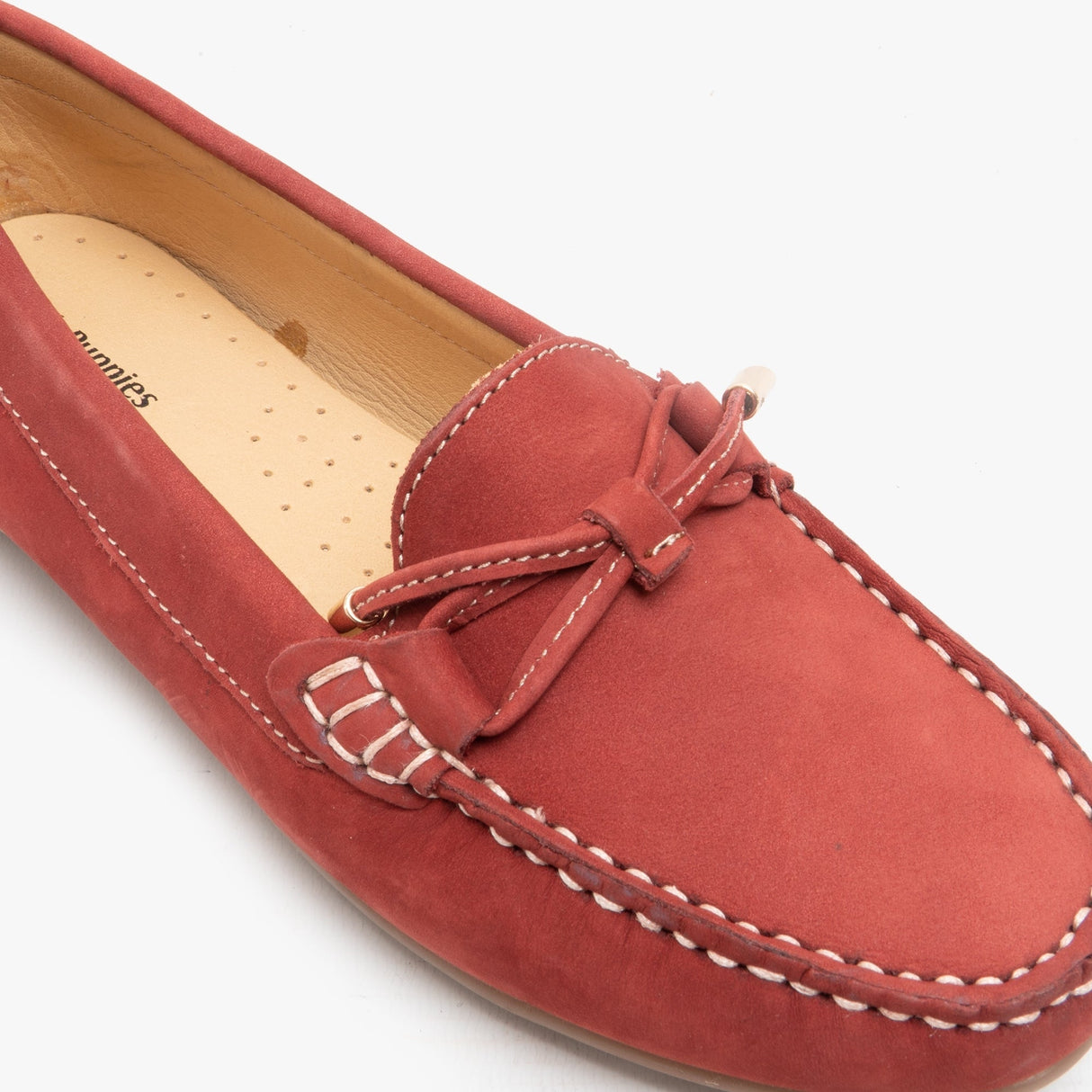 Hush Puppies MAGGIE Womens Nubuck Loafers Red