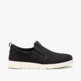 Hush Puppies LUMI Womens Nubuck Slip On Shoes Black