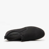 Hush Puppies LUMI Womens Nubuck Slip On Shoes Black