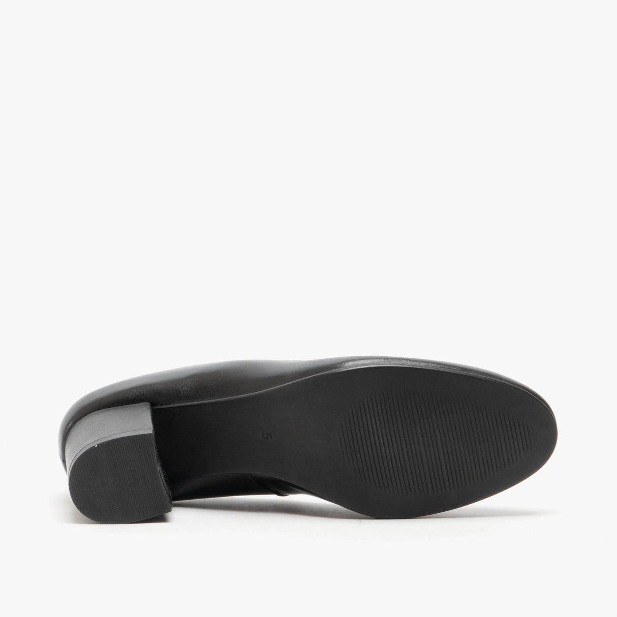 Hush Puppies ANNA Womens Leather Court Shoes Black