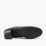 Hush Puppies ANNA Womens Leather Court Shoes Navy