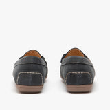 Hush Puppies MAGGIE Womens Nubuck Loafers Navy