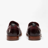 Base London CAST Mens Leather Brogue Shoes Bordo