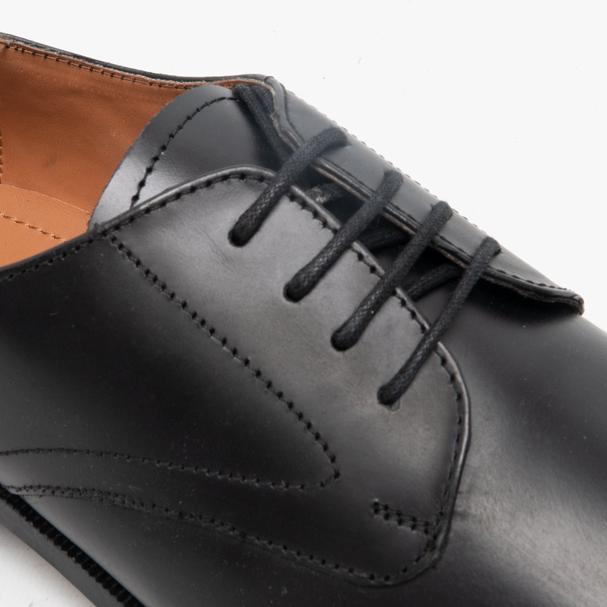 Grafters Womens Leather Uniform Shoes Black