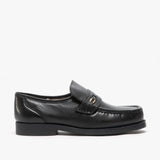 Scimitar BARRIE Mens Leather Extra Wide Fit Moccasins Black