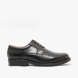 Scimitar ANAND Mens Leather Lace Up Gibson Shoes Black