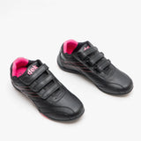 DEK Womens Triple Touch Fastening Trainers Black