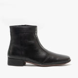 Scimitar GREG Mens Soft Leather Cuban Heel Boots Black