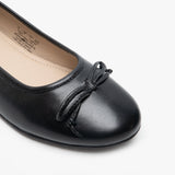 Hush Puppies NAOMI Womens Leather Ballerina Pumps Black