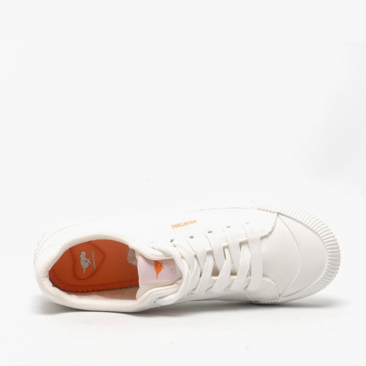 Rocket Dog CHEERY Womens Canvas Trainers White