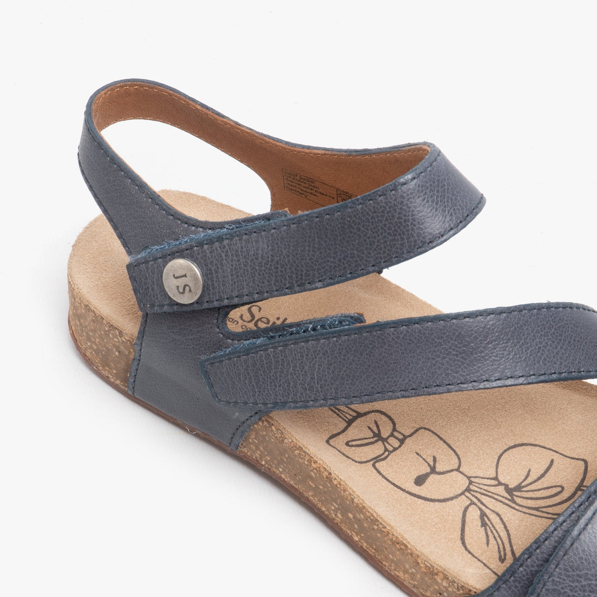 Josef Seibel TONGA 25 Womens Leather Touch Fasten Sandals Jeans