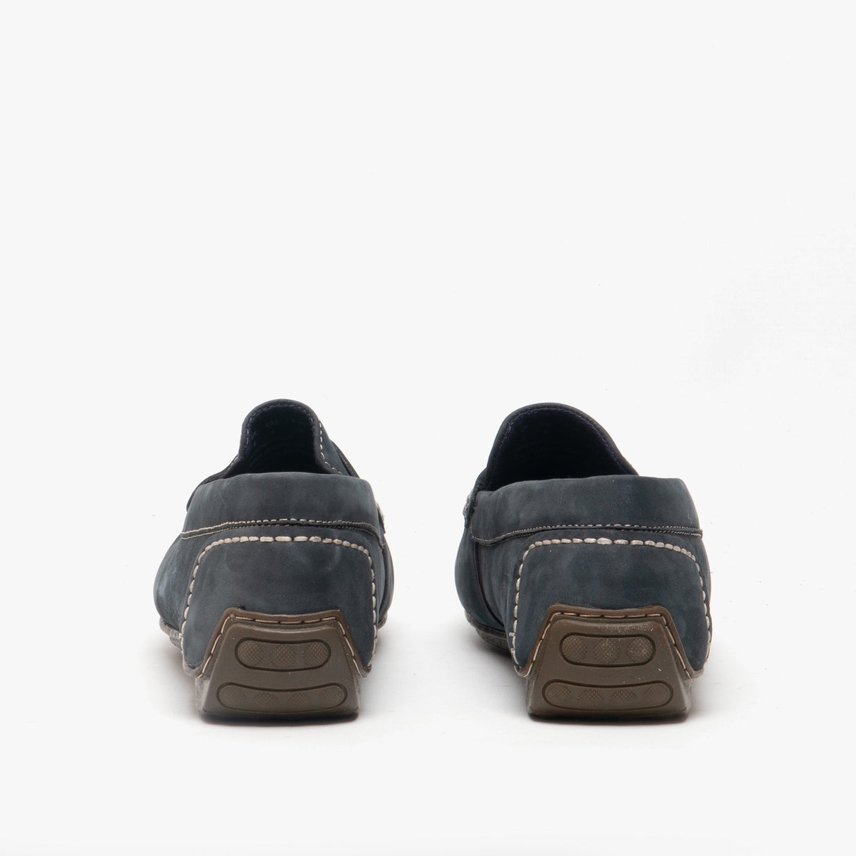 Hush Puppies ROSCOE Mens Nubuck Loafers Navy