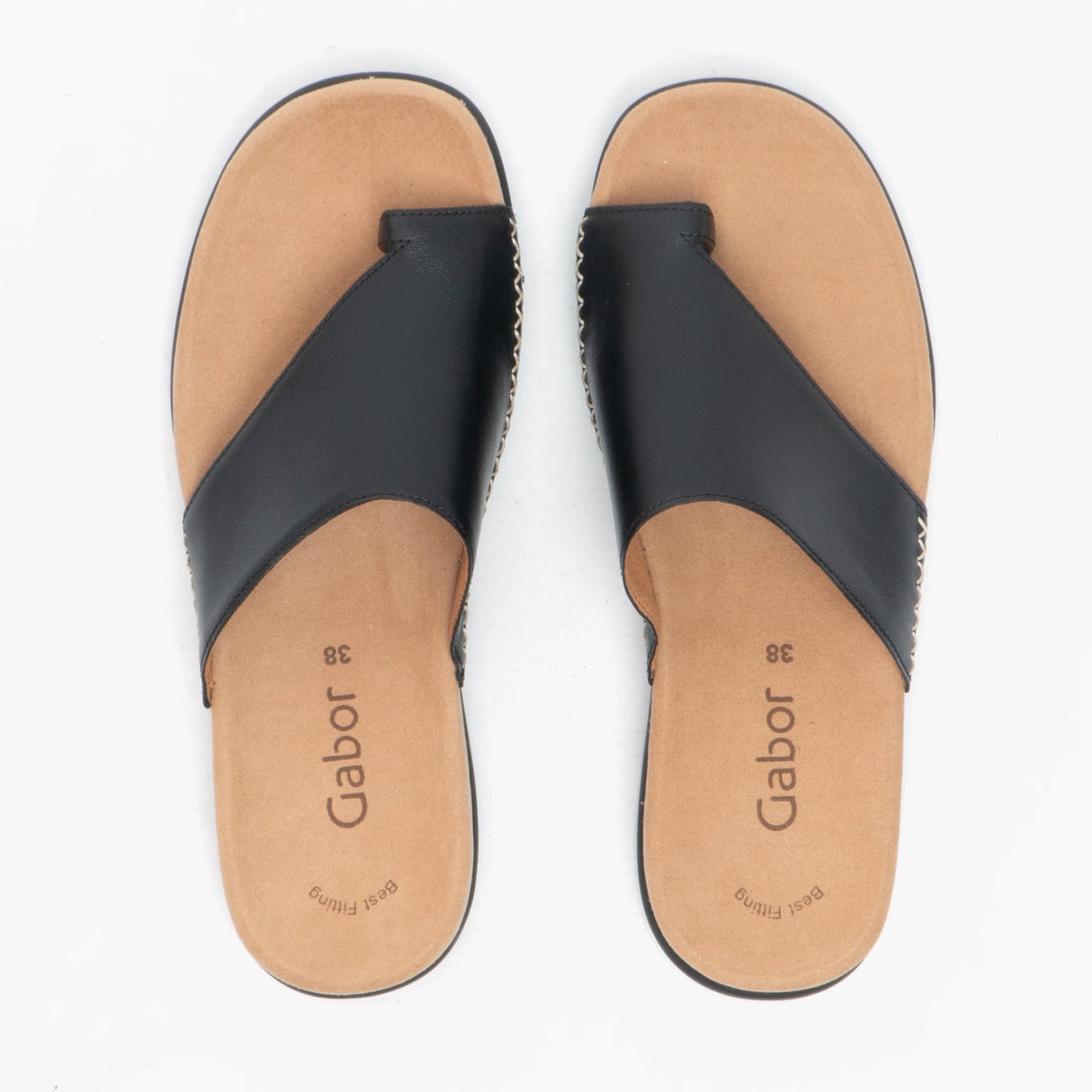 Gabor LANZAROTE Womens Leather Mule Sandals Black