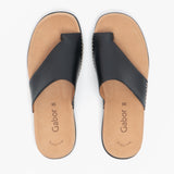 Gabor LANZAROTE Womens Leather Mule Sandals Black