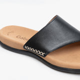 Gabor LANZAROTE Womens Leather Mule Sandals Black