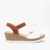 Rieker 61953-80 Womens Sandals White/Cayenne