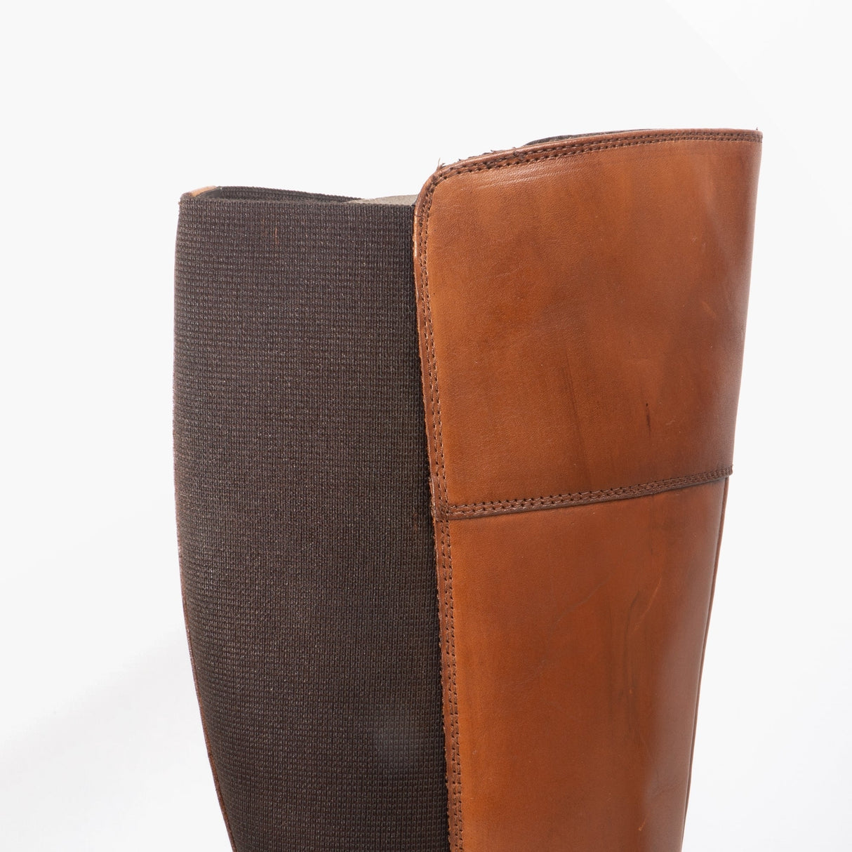 Cipriata SILVIA Womens Leather Zip High Leg Boots Tan