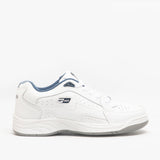 DEK ORLEANS Mens Coated Leather Trainers White