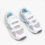 DEK MOON Womens Velcro Gym Running Trainers White/Blue
