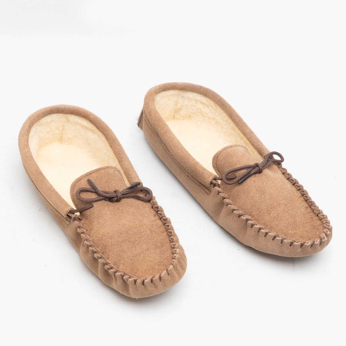 Mokkers JAKE Mens Suede Moccasins Taupe