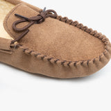 Mokkers JAKE Mens Suede Moccasins Taupe