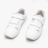 DEK LADY SKIPPER Womens Touch Fasten Bowling Shoes/Trainers White/Grey