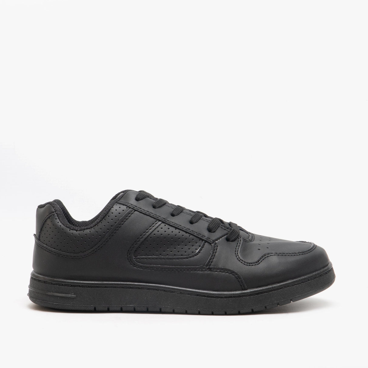 DEK EUSTON Mens Lace Up Trainers All Black