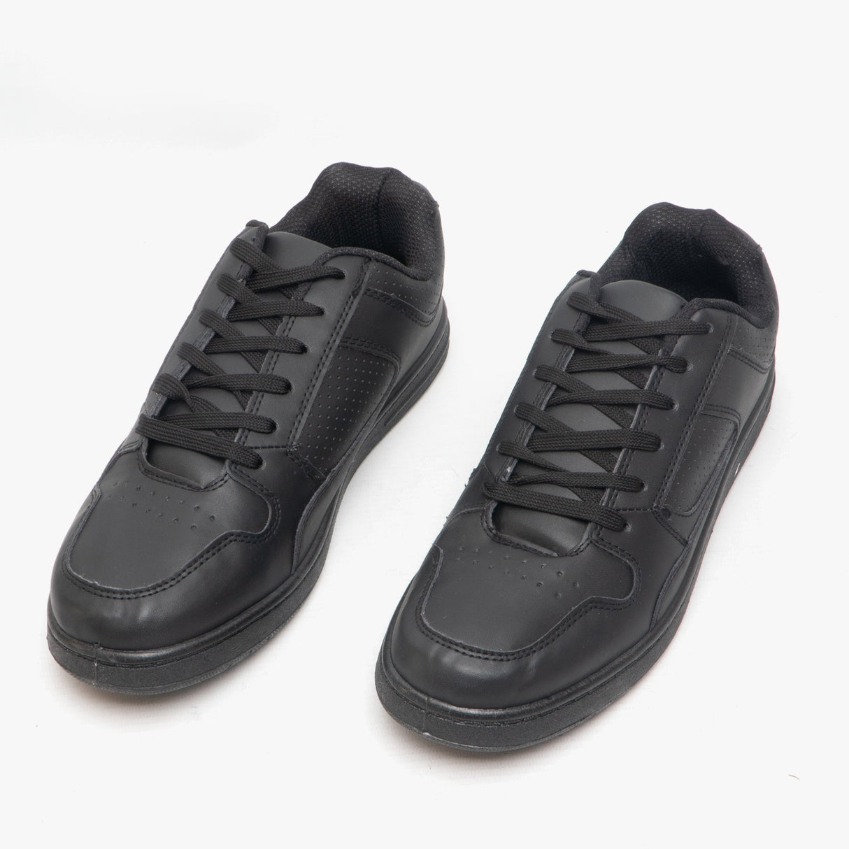 DEK EUSTON Mens Lace Up Trainers All Black