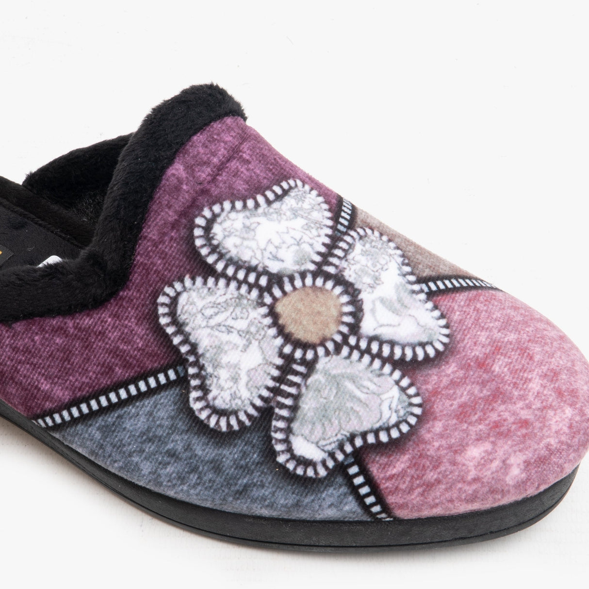Sleepers KIMBERLY Womens Mule Slippers Black Multi