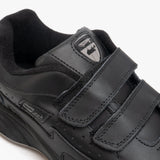 DEK ARIZONA Mens Leather Twin Touch Fastening Trainers Black