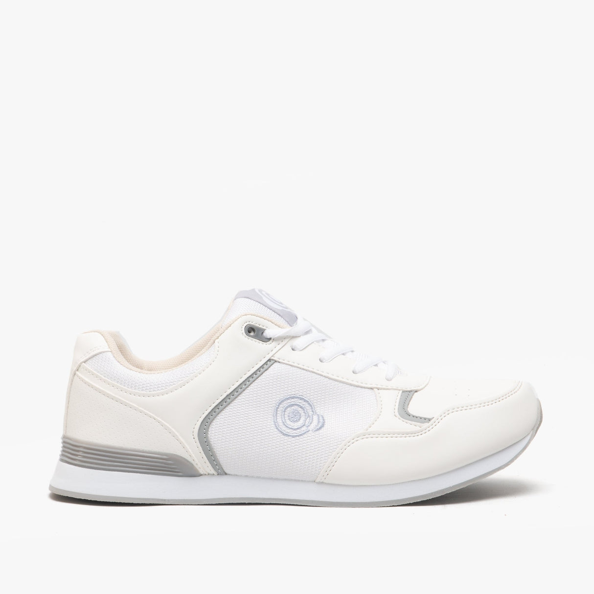 DEK JACK Mens Lace Up Bowling Shoes/Trainers White/Grey