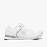 DEK JACK Mens Lace Up Bowling Shoes/Trainers White/Grey