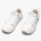 DEK JACK Mens Lace Up Bowling Shoes/Trainers White/Grey