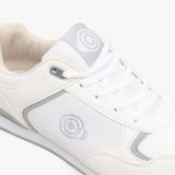 DEK JACK Mens Lace Up Bowling Shoes/Trainers White/Grey
