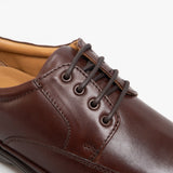 Roamers PERCY Mens Wide Fit Leather Smart Shoes Brown
