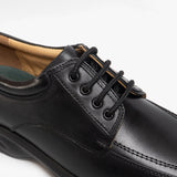 Roamers LOWELL Mens Leather Wide (E) Fit Shoes Black