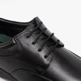 Roamers MACKENZIE Mens Leather Wide (E) Fit Shoes Black