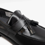 Roamers RUDEBOYZ Mens Polished Leather Tassel Loafers Black