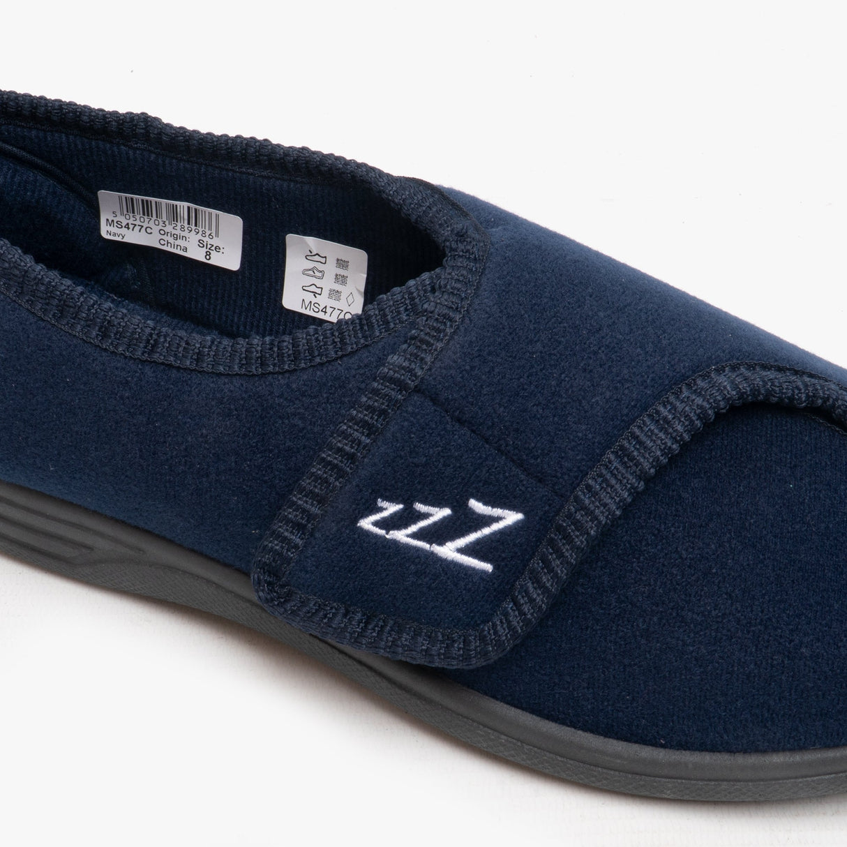 Zedzzz CONNOR Mens Full Slippers Navy