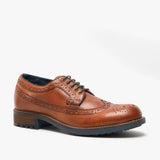 Cotswold POPLAR Mens Leather Derby Shoes Tan