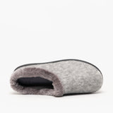 HOS Comfort SOPHIE Womens Textile Knit Mules Grey